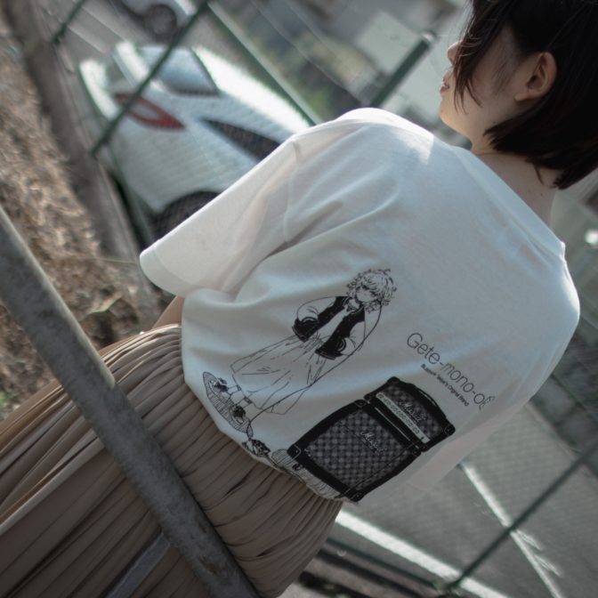 136.factory×Gete-mono-oki S/S Tshirt『input girl』 | Gete-mono-oki 
